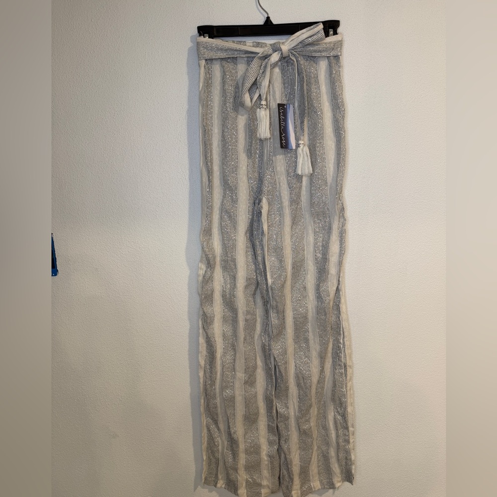 New With Tags Isabella Rose Biarritz Stripe Cover Up Beach Pants Women’s Small